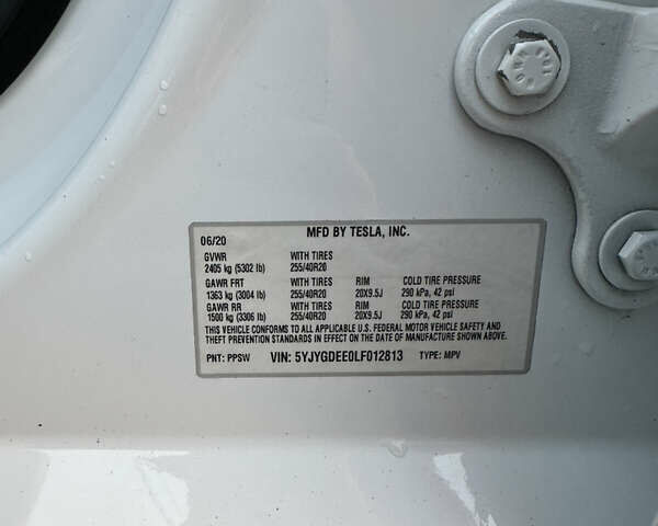 Білий Тесла Model Y, об'ємом двигуна 0 л та пробігом 63 тис. км за 34999 $, фото 14 на Automoto.ua