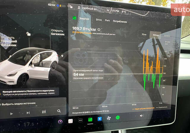 Тесла Model Y 2020 в Житомире на Automoto.ua Белый Тесла Model Y, объемом двигателя 0 л и пробегом 150 тыс. км за 22000 $, фото 7 на Automoto.ua