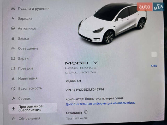 Белый Тесла Model Y, объемом двигателя 0 л и пробегом 80 тыс. км за 38000 $, фото 11 на Automoto.ua