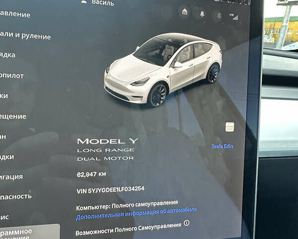 Белый Тесла Model Y, объемом двигателя 0 л и пробегом 63 тыс. км за 31900 $, фото 15 на Automoto.ua