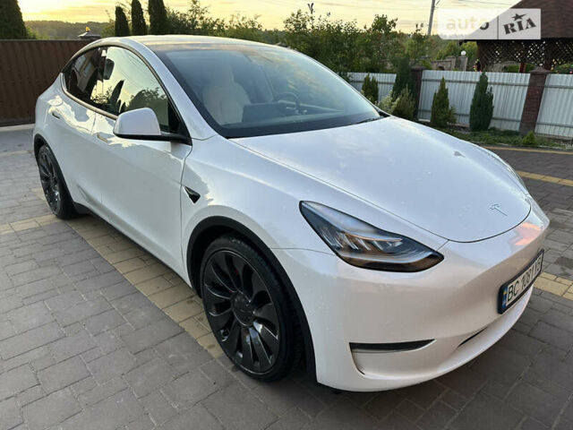 Білий Тесла Model Y, об'ємом двигуна 0 л та пробігом 45 тис. км за 32700 $, фото 10 на Automoto.ua