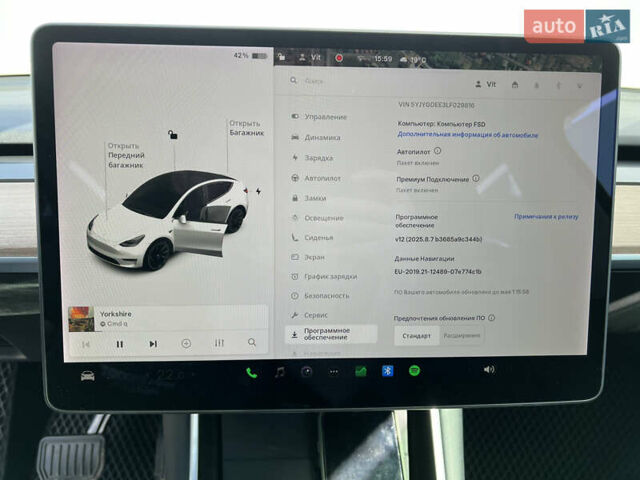 Белый Тесла Model Y, объемом двигателя 0 л и пробегом 108 тыс. км за 22800 $, фото 14 на Automoto.ua