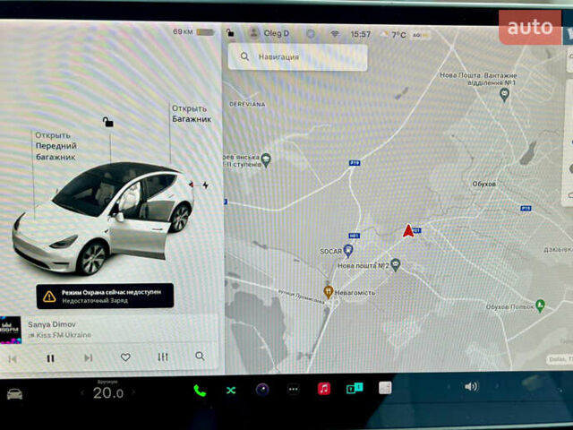 Белый Тесла Model Y, объемом двигателя 0 л и пробегом 57 тыс. км за 28500 $, фото 54 на Automoto.ua