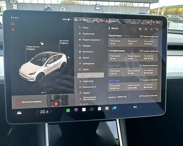 Белый Тесла Model Y, объемом двигателя 0 л и пробегом 63 тыс. км за 31900 $, фото 17 на Automoto.ua
