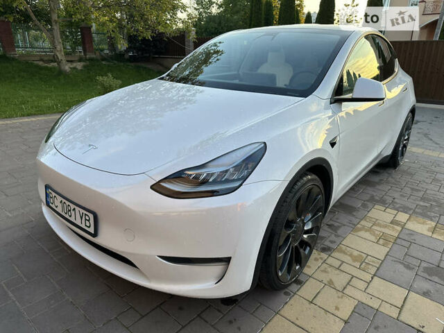 Білий Тесла Model Y, об'ємом двигуна 0 л та пробігом 45 тис. км за 32700 $, фото 22 на Automoto.ua