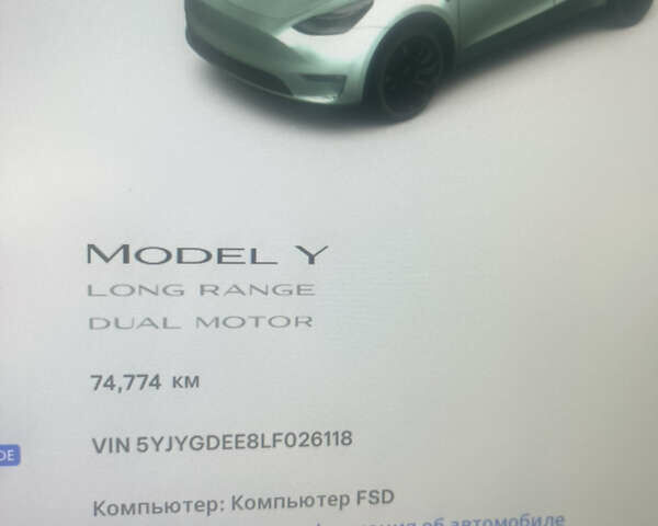 Белый Тесла Model Y, объемом двигателя 0 л и пробегом 74 тыс. км за 24000 $, фото 5 на Automoto.ua