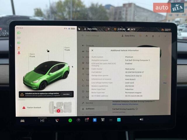 Белый Тесла Model Y, объемом двигателя 0 л и пробегом 142 тыс. км за 18800 $, фото 10 на Automoto.ua