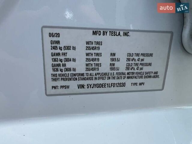 Білий Тесла Model Y, об'ємом двигуна 0 л та пробігом 67 тис. км за 25000 $, фото 13 на Automoto.ua
