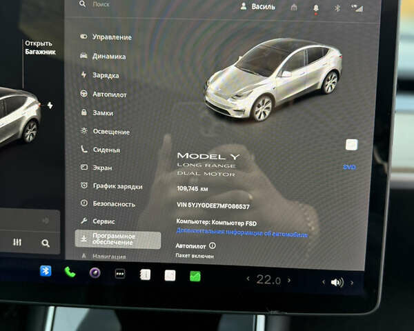 Білий Тесла Model Y, об'ємом двигуна 0 л та пробігом 100 тис. км за 21499 $, фото 23 на Automoto.ua