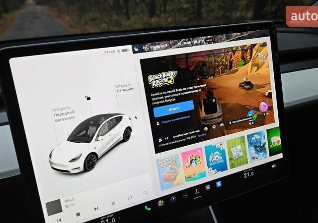 Белый Тесла Model Y, объемом двигателя 0 л и пробегом 71 тыс. км за 27900 $, фото 13 на Automoto.ua