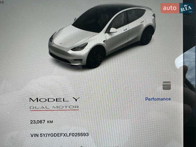 Белый Тесла Model Y, объемом двигателя 0 л и пробегом 23 тыс. км за 44000 $, фото 19 на Automoto.ua