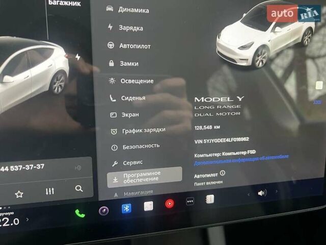 Білий Тесла Model Y, об'ємом двигуна 0 л та пробігом 128 тис. км за 19800 $, фото 5 на Automoto.ua