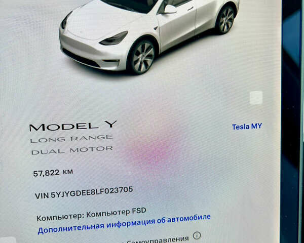 Белый Тесла Model Y, объемом двигателя 0 л и пробегом 57 тыс. км за 28500 $, фото 50 на Automoto.ua