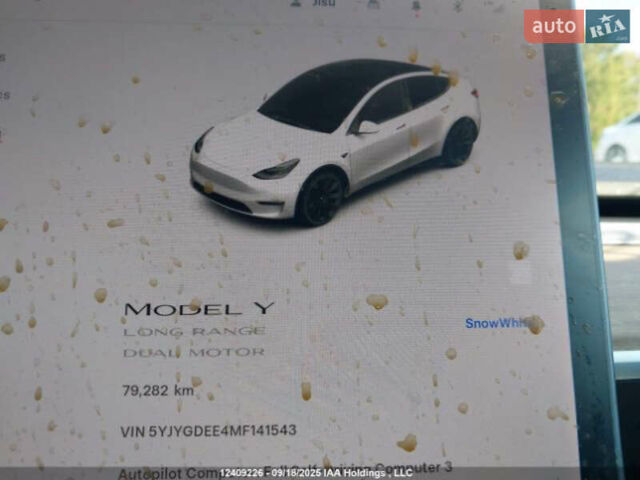 Тесла Model Y 2021 в Ровно на Automoto.ua Белый Тесла Model Y, объемом двигателя 0 л и пробегом 79 тыс. км за 15700 $, фото 9 на Automoto.ua