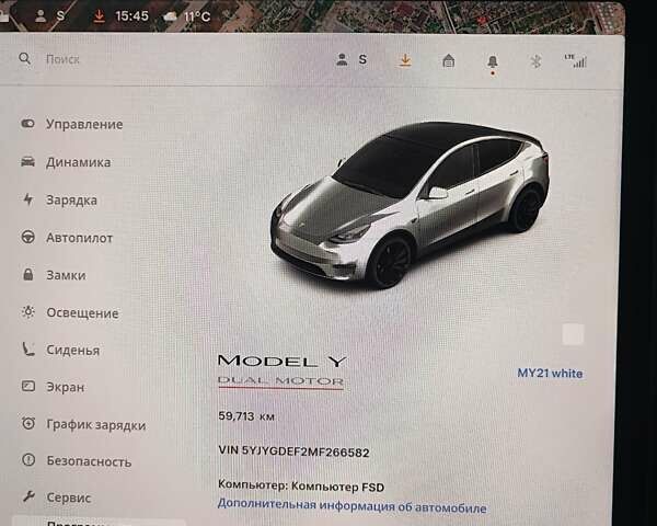 Белый Тесла Model Y, объемом двигателя 0 л и пробегом 59 тыс. км за 25999 $, фото 15 на Automoto.ua