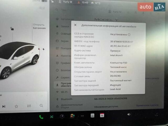 Белый Тесла Model Y, объемом двигателя 0 л и пробегом 47 тыс. км за 26000 $, фото 18 на Automoto.ua