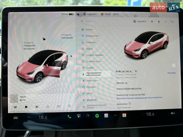 Белый Тесла Model Y, объемом двигателя 0 л и пробегом 106 тыс. км за 22800 $, фото 9 на Automoto.ua