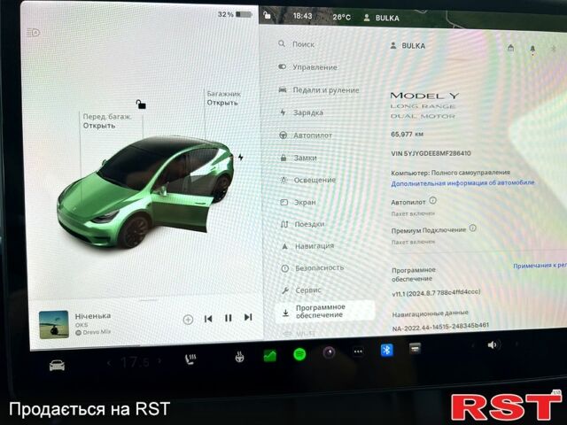 Белый Тесла Model Y, объемом двигателя 0 л и пробегом 65 тыс. км за 27999 $, фото 7 на Automoto.ua