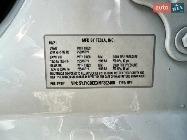 Тесла Model Y 2021 в Виннице на Automoto.ua Белый Тесла Model Y, объемом двигателя 0 л и пробегом 72 тыс. км за 23000 $, фото 29 на Automoto.ua