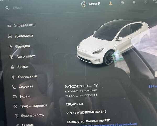 Белый Тесла Model Y, объемом двигателя 0 л и пробегом 128 тыс. км за 24999 $, фото 17 на Automoto.ua