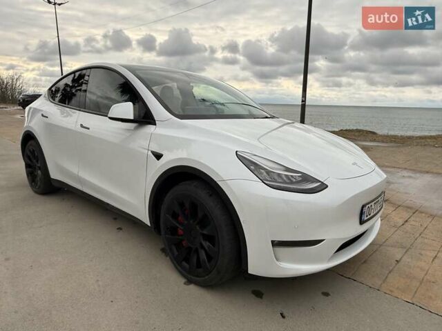 Белый Тесла Model Y, объемом двигателя 0 л и пробегом 58 тыс. км за 23000 $, фото 7 на Automoto.ua