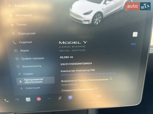 Белый Тесла Model Y, объемом двигателя 0 л и пробегом 63 тыс. км за 25500 $, фото 32 на Automoto.ua