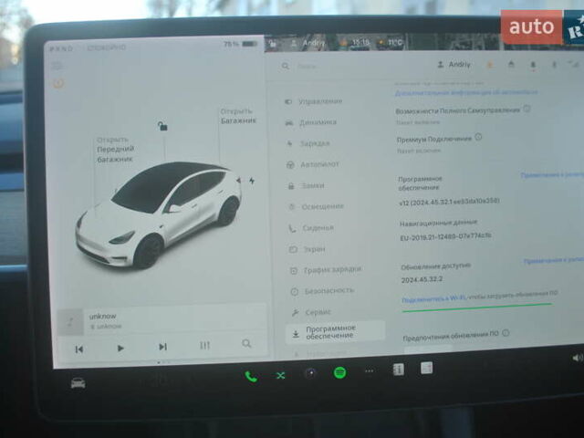 Белый Тесла Model Y, объемом двигателя 0 л и пробегом 54 тыс. км за 21600 $, фото 40 на Automoto.ua