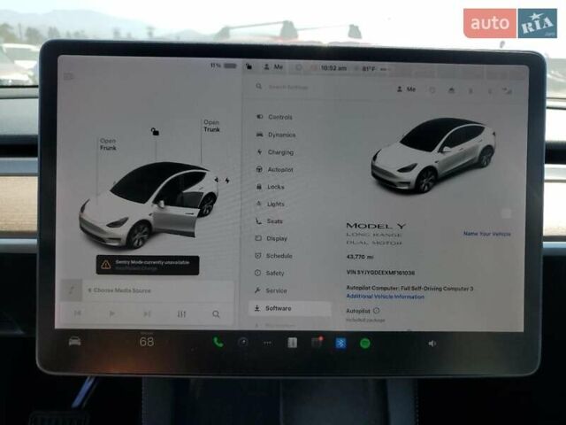 Белый Тесла Model Y, объемом двигателя 0 л и пробегом 43 тыс. км за 10000 $, фото 8 на Automoto.ua