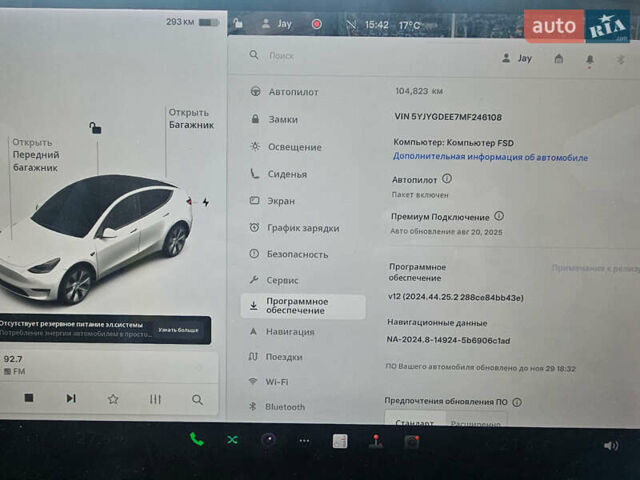 Белый Тесла Model Y, объемом двигателя 0 л и пробегом 105 тыс. км за 19700 $, фото 12 на Automoto.ua