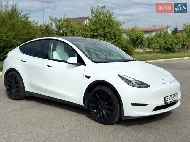 Белый Тесла Model Y, объемом двигателя 0 л и пробегом 91 тыс. км за 26900 $, фото 4 на Automoto.ua