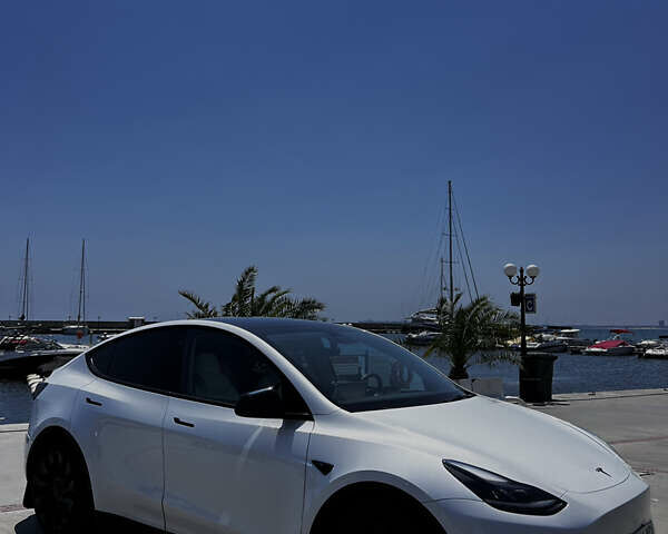 Белый Тесла Model Y, объемом двигателя 0 л и пробегом 61 тыс. км за 28000 $, фото 3 на Automoto.ua