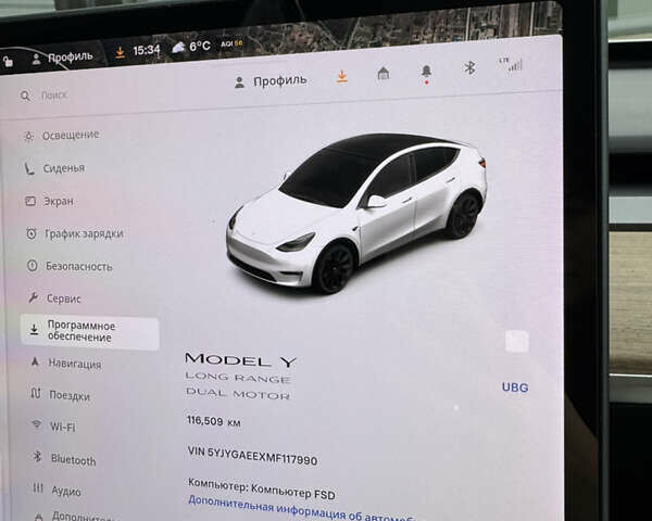 Білий Тесла Model Y, об'ємом двигуна 0 л та пробігом 116 тис. км за 26500 $, фото 19 на Automoto.ua