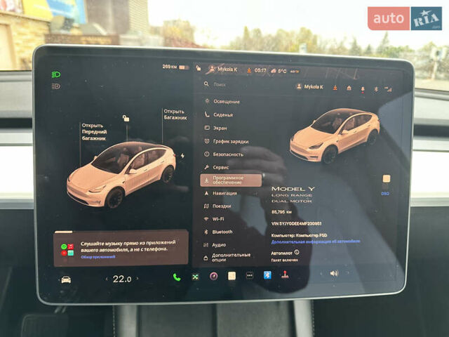 Белый Тесла Model Y, объемом двигателя 0 л и пробегом 86 тыс. км за 26700 $, фото 13 на Automoto.ua