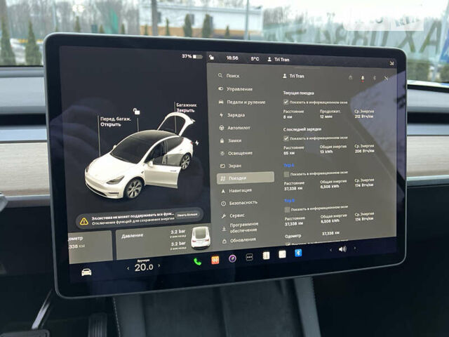 Білий Тесла Model Y, об'ємом двигуна 0 л та пробігом 37 тис. км за 34990 $, фото 8 на Automoto.ua