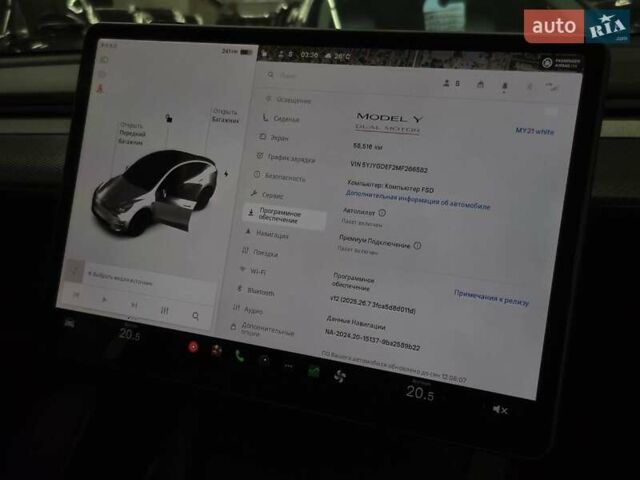 Білий Тесла Model Y, об'ємом двигуна 0 л та пробігом 58 тис. км за 26989 $, фото 21 на Automoto.ua