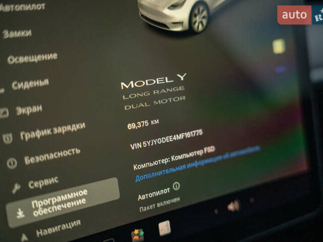 Белый Тесла Model Y, объемом двигателя 0 л и пробегом 69 тыс. км за 27500 $, фото 24 на Automoto.ua
