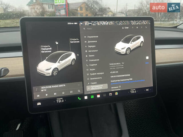 Белый Тесла Model Y, объемом двигателя 0 л и пробегом 47 тыс. км за 28500 $, фото 10 на Automoto.ua