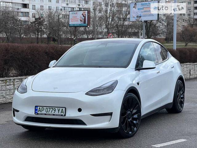 Білий Тесла Model Y, об'ємом двигуна 0 л та пробігом 43 тис. км за 34500 $, фото 1 на Automoto.ua