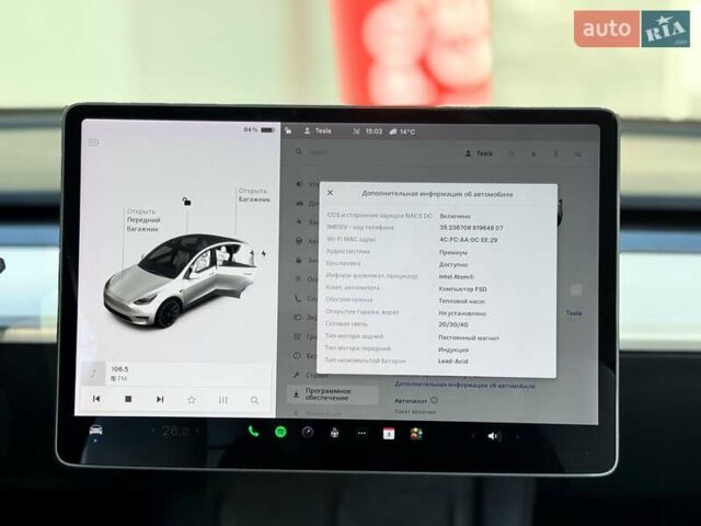 Білий Тесла Model Y, об'ємом двигуна 0 л та пробігом 115 тис. км за 25000 $, фото 22 на Automoto.ua