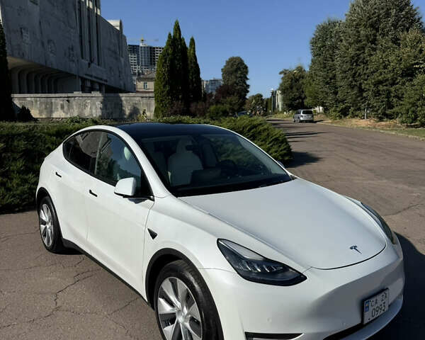Белый Тесла Model Y, объемом двигателя 0 л и пробегом 72 тыс. км за 29000 $, фото 1 на Automoto.ua