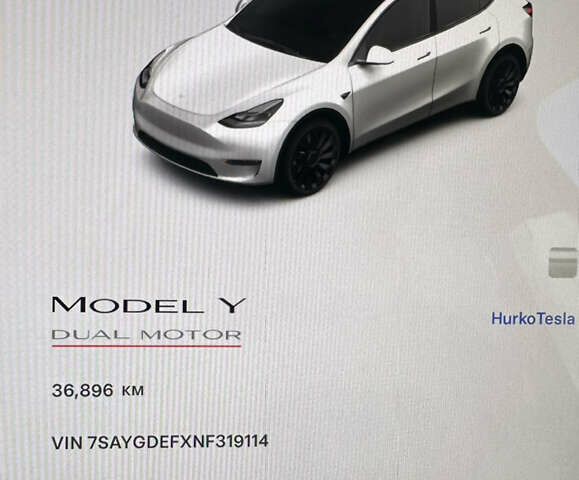 Білий Тесла Model Y, об'ємом двигуна 0 л та пробігом 37 тис. км за 33999 $, фото 16 на Automoto.ua