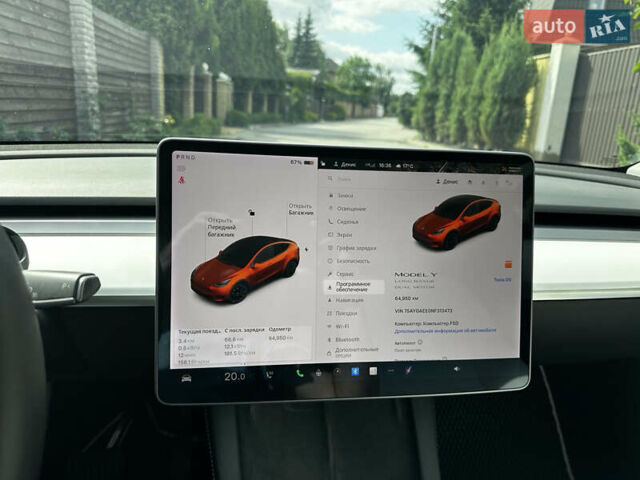 Белый Тесла Model Y, объемом двигателя 0 л и пробегом 65 тыс. км за 27500 $, фото 19 на Automoto.ua