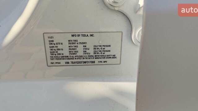 Белый Тесла Model Y, объемом двигателя 0 л и пробегом 38 тыс. км за 34200 $, фото 8 на Automoto.ua