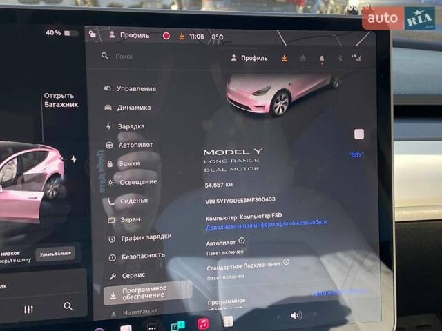 Білий Тесла Model Y, об'ємом двигуна 0 л та пробігом 54 тис. км за 21900 $, фото 13 на Automoto.ua