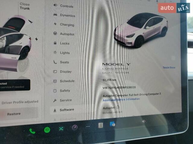 Белый Тесла Model Y, объемом двигателя 0 л и пробегом 37 тыс. км за 11000 $, фото 8 на Automoto.ua