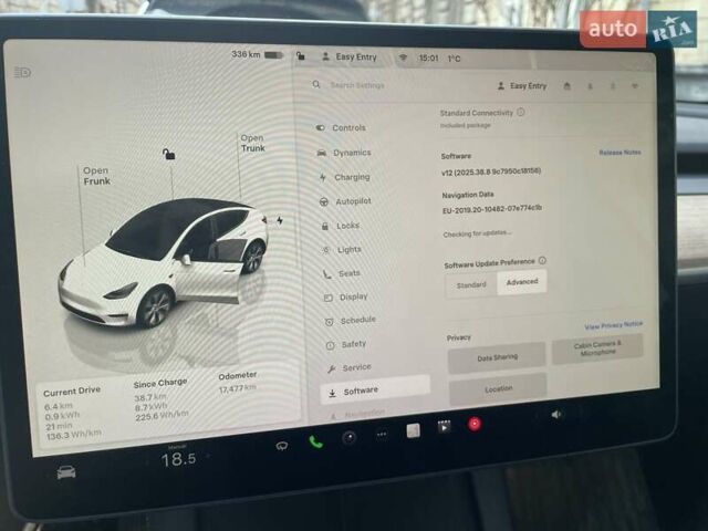 Белый Тесла Model Y, объемом двигателя 0 л и пробегом 17 тыс. км за 28600 $, фото 13 на Automoto.ua