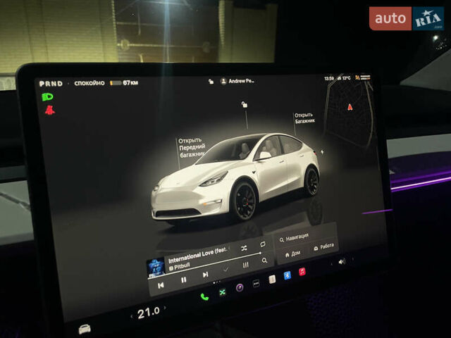 Белый Тесла Model Y, объемом двигателя 0 л и пробегом 51 тыс. км за 31000 $, фото 58 на Automoto.ua