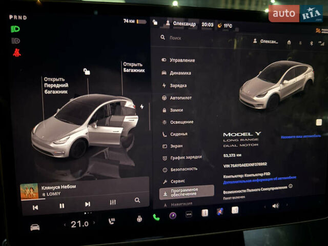 Белый Тесла Model Y, объемом двигателя 0 л и пробегом 53 тыс. км за 30000 $, фото 4 на Automoto.ua