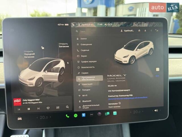 Белый Тесла Model Y, объемом двигателя 0 л и пробегом 59 тыс. км за 28800 $, фото 56 на Automoto.ua