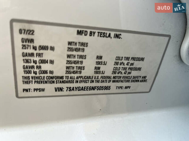 Белый Тесла Model Y, объемом двигателя 0 л и пробегом 26 тыс. км за 28300 $, фото 27 на Automoto.ua